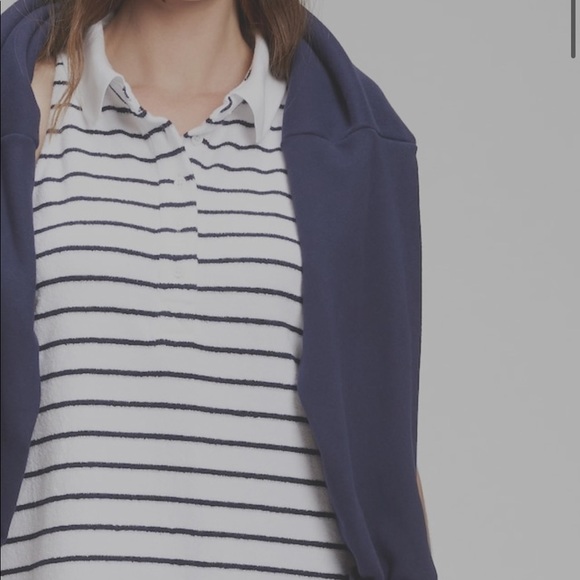 NWT. GAP. Women’s Towel Terry Halter Polo Dress. Great swim coverup. Nautical. - Picture 3 of 14